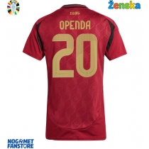 Belgija Lois Openda #20 Domaci Dres za Ženska EP 2024 Kratak Rukav